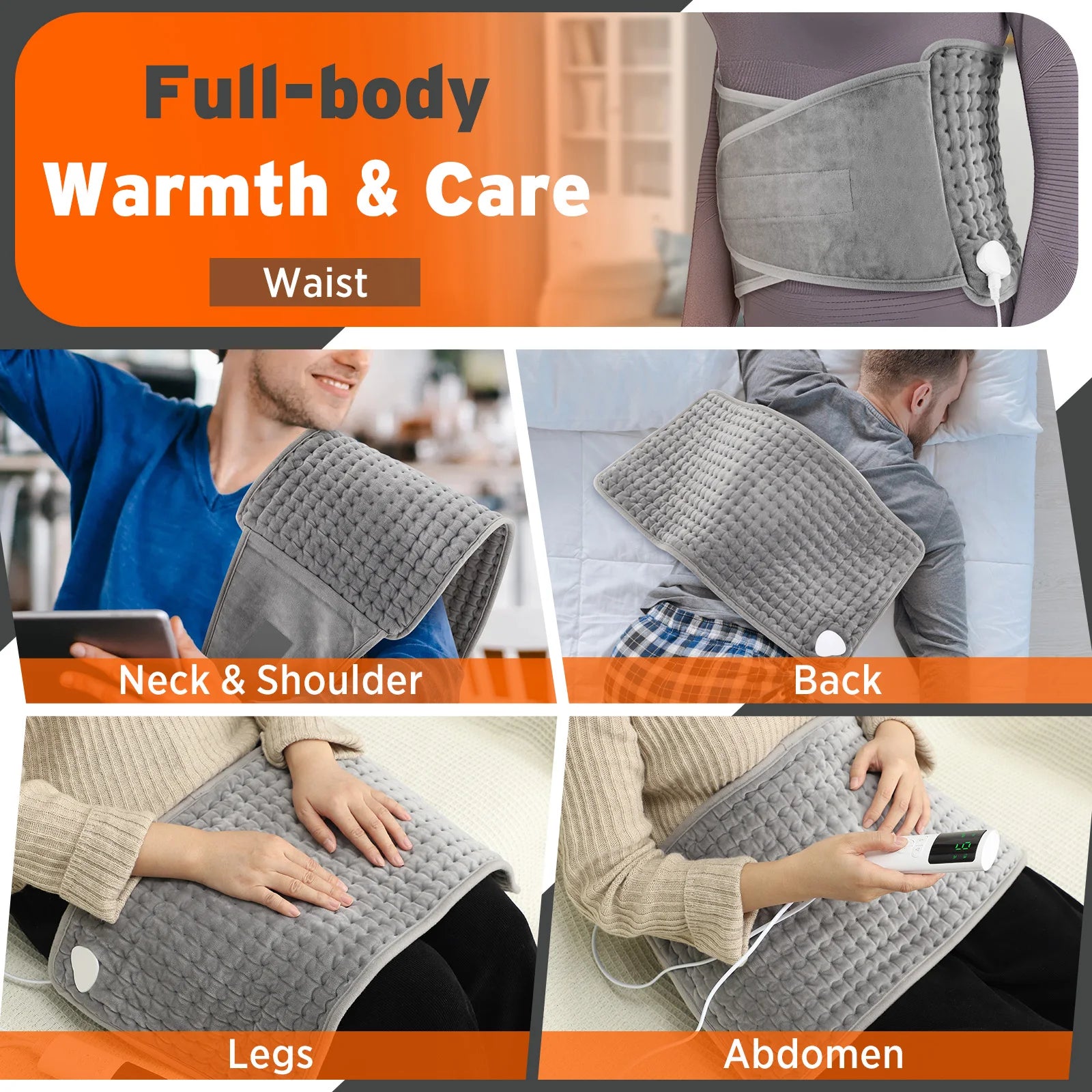 Orbit Wellness Series | Soothing Lumbar Radiance: Erase Deep Muscular Aches with Targeted, Adjustable Warmth