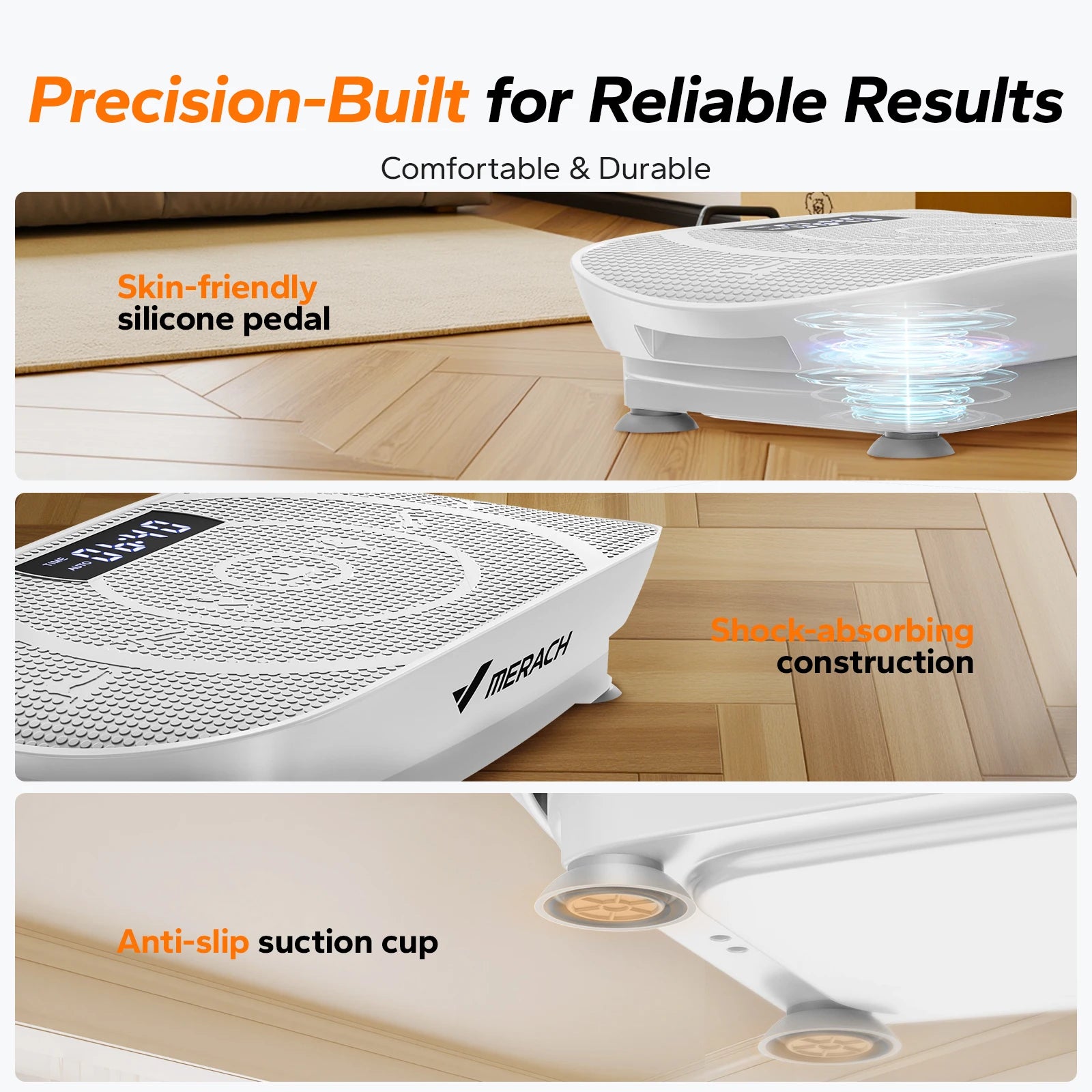 Vibration Plate CV30 Exercise Machine Whole Body Workout Power Vibrate Fitness Platform Vibration Weight Loss&Shaping