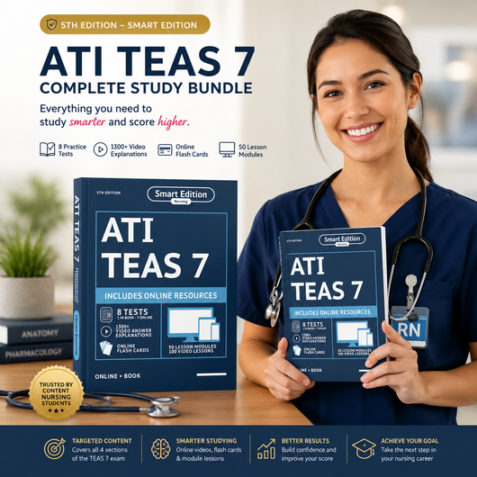 🧠 Orbit Mind™ ATI TEAS 7 Complete Study Bundle - Become One Step Closer to Your Dream Nursing Career.