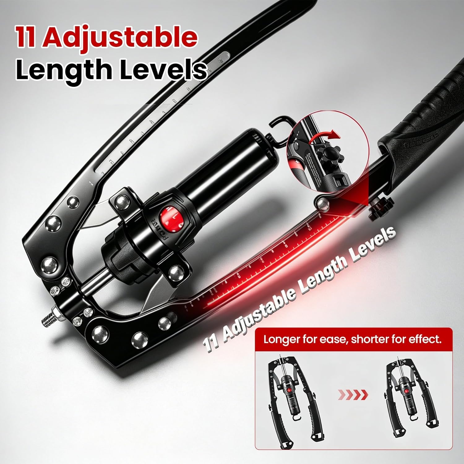 Training Twister Arm Trainer, 3 in 1 Hydraulic Power Chest Workout Equipment with Ab Roller Wheels and Hooks, 22-440Lbs for Men Women, Home Gym Equipment for Full Body Strength Training