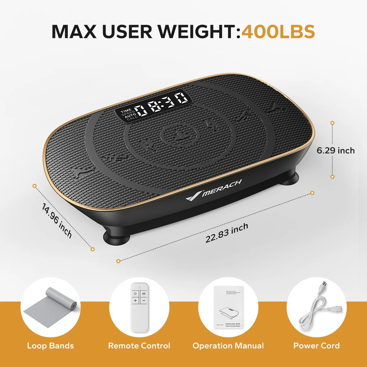 Vibration Plate CV30 Exercise Machine Whole Body Workout Power Vibrate Fitness Platform Vibration Weight Loss&Shaping