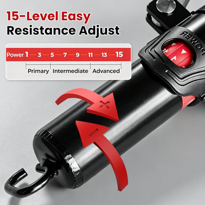 Training Twister Arm Trainer, 3 in 1 Hydraulic Power Chest Workout Equipment with Ab Roller Wheels and Hooks, 22-440Lbs for Men Women, Home Gym Equipment for Full Body Strength Training
