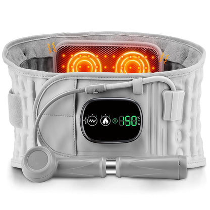 Orbit Wellness Series™ | 5-in-1 Lumbar Decompression Belt with Heat, Red Light Therapy & Massage
