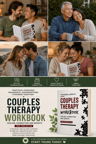 🧠 Orbit Mind™ Couples Therapy  Workbook - Build Better Communication, Trust & Connection.