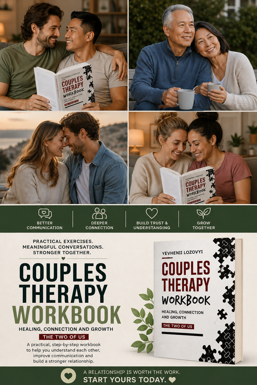 🧠 Orbit Mind™ Couples Therapy  Workbook - Build Better Communication, Trust & Connection.