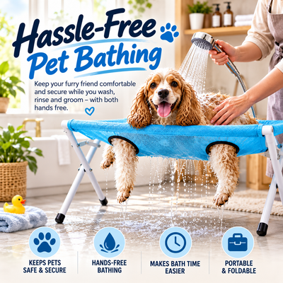 🐶💦 PawBathyly™ Hands-Free Pet Bathing & Grooming Station - Easier, Safer Bath Time At Home
