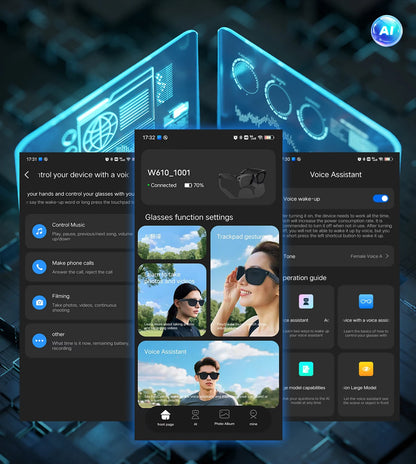 Orbit Vision Series | See, Speak, and Stream Globally with this Elite Smart Glasses : Premium 8MP Camera & 100+ Language Translating Sunglasses
