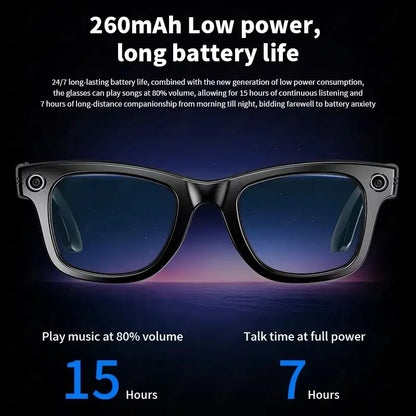 Orbit Vision Series | See, Speak, and Stream Globally with this Elite Smart Glasses : Premium 8MP Camera & 100+ Language Translating Sunglasses