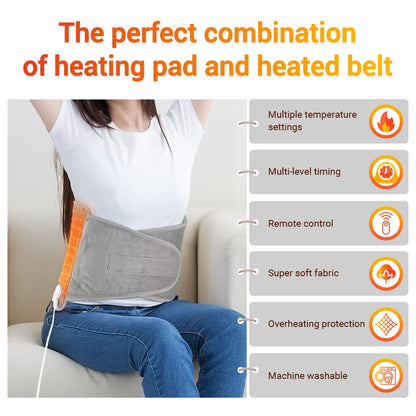 Orbit Wellness Series | Soothing Lumbar Radiance: Erase Deep Muscular Aches with Targeted, Adjustable Warmth