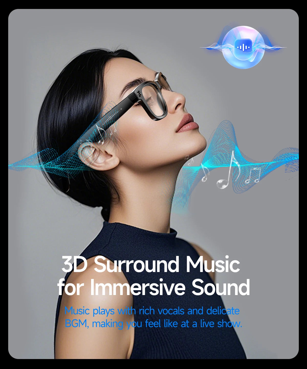 Orbit Vision Series | See, Speak, and Stream Globally with this Elite Smart Glasses : Premium 8MP Camera & 100+ Language Translating Sunglasses