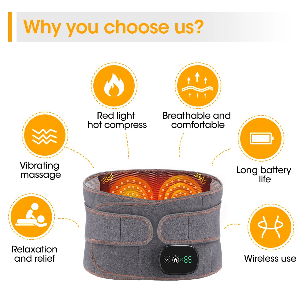 Orbit Wellness Series| Meltdown Chronic Back Stiffness 4-in-1 Dynamic Traction & Heated Massage for All-Day Lumbar Support