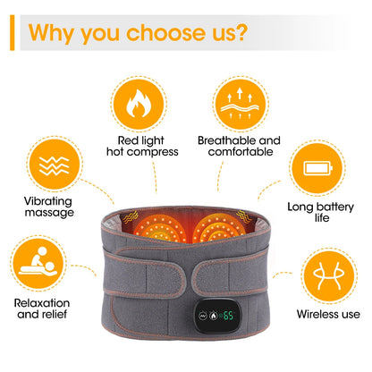 Orbit Wellness Series| Meltdown Chronic Back Stiffness 4-in-1 Dynamic Traction & Heated Massage for All-Day Lumbar Support
