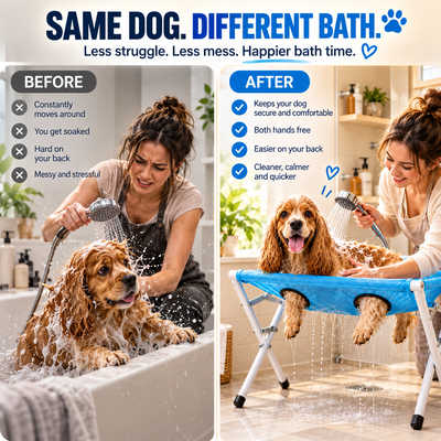 🐶💦 PawBathyly™ Hands-Free Pet Bathing & Grooming Station - Easier, Safer Bath Time At Home