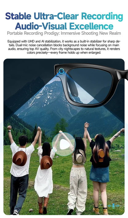 Orbit Vision Series | See, Speak, and Stream Globally with this Elite Smart Glasses : Premium 8MP Camera & 100+ Language Translating Sunglasses