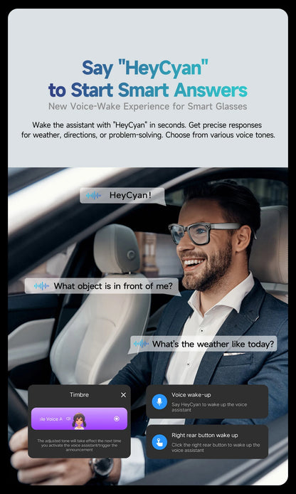 Orbit Vision Series | See, Speak, and Stream Globally with this Elite Smart Glasses : Premium 8MP Camera & 100+ Language Translating Sunglasses