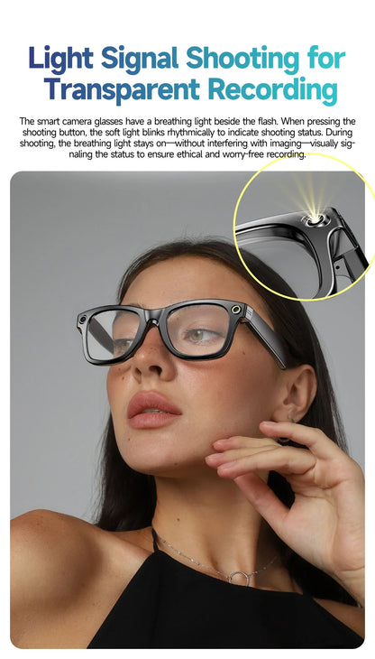 Orbit Vision Series | See, Speak, and Stream Globally with this Elite Smart Glasses : Premium 8MP Camera & 100+ Language Translating Sunglasses