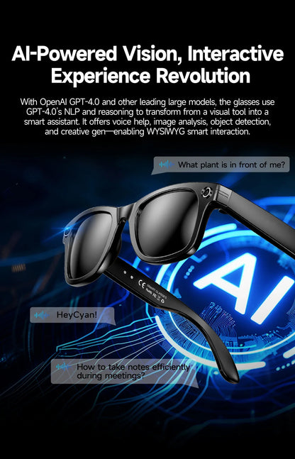 Orbit Vision Series | See, Speak, and Stream Globally with this Elite Smart Glasses : Premium 8MP Camera & 100+ Language Translating Sunglasses
