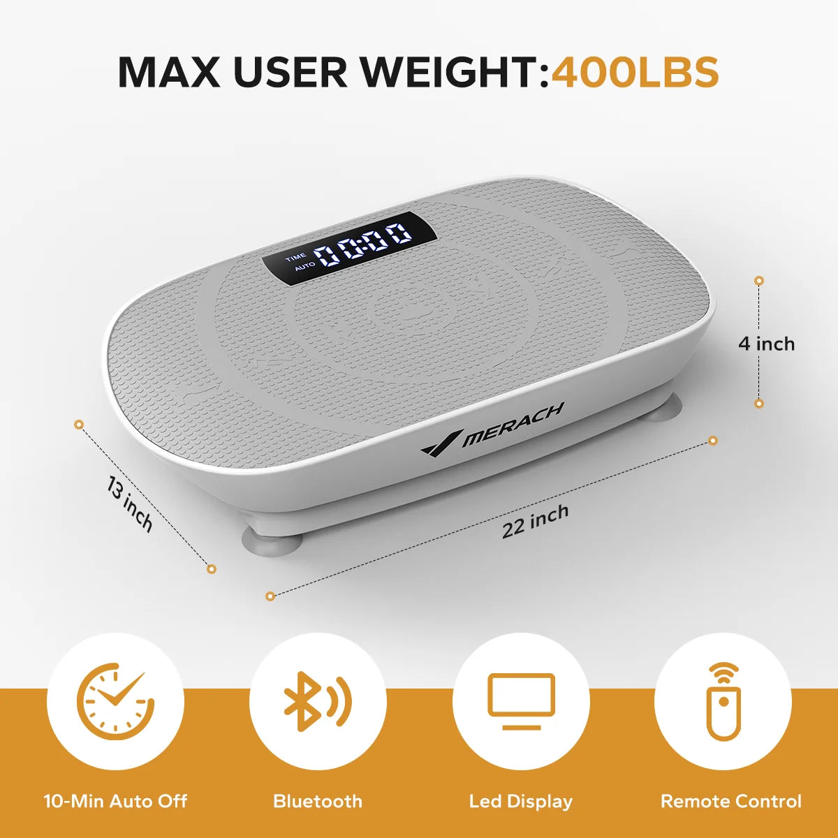 Vibration Plate CV30 Exercise Machine Whole Body Workout Power Vibrate Fitness Platform Vibration Weight Loss&Shaping