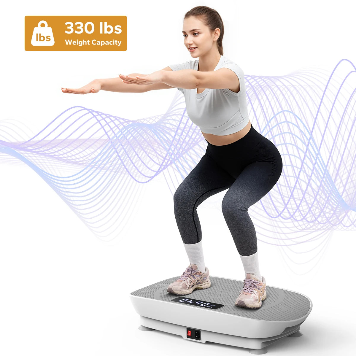 Vibration Plate CV30 Exercise Machine Whole Body Workout Power Vibrate Fitness Platform Vibration Weight Loss&Shaping